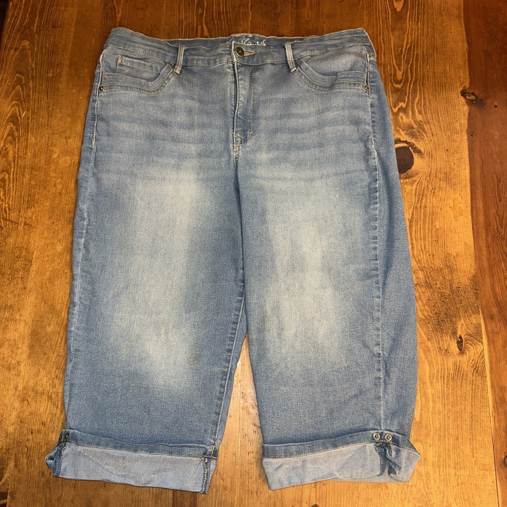 Gloria Vanderbilt Women's Skimmer Jeans Size 14 Blue All-Around Slimming Effect